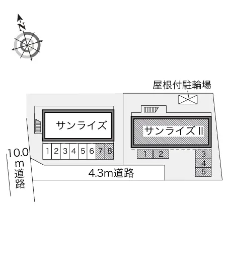 ★手数料０円★小平市大沼町　月極駐車場（LP）